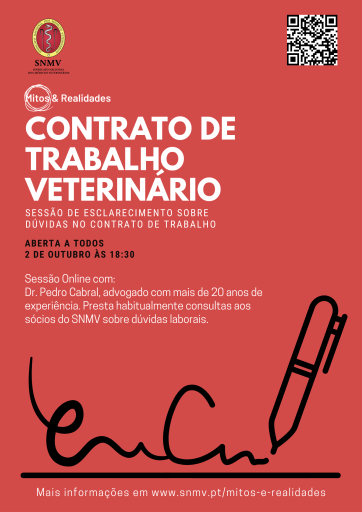 Contrato de trabalho veterinário – SNMV